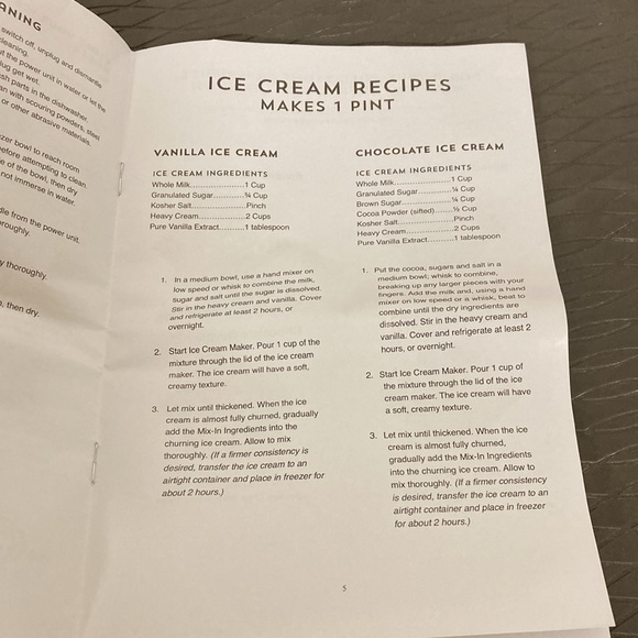 Cold Stone Creamery Ice Cream Maker Automatic 1 Pint Makes in 15 Minutes New - Picture 16 of 16